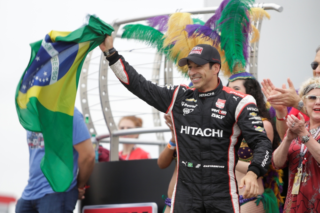 Helio Castroneves Survives ‘Rivers’ to Finish Runner-Up at NOLA