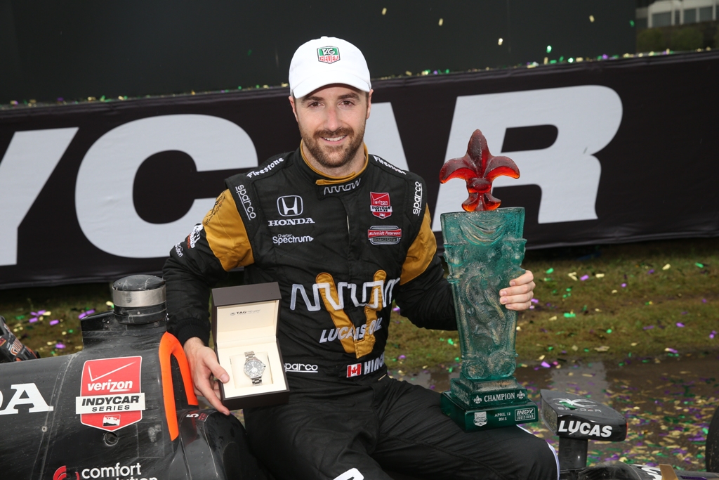 James Hinchcliffe Plays Strategy En Route to Grand Prix of Louisiana Victory