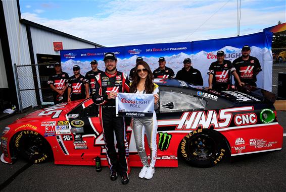 Kurt Busch Wins Coors Light Pole Award in Pocono