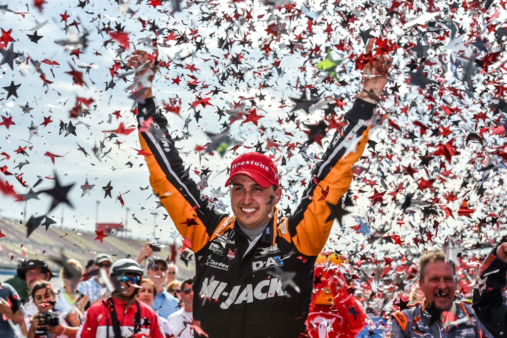 Graham Rahal Breaks 125-Race Winless Streak in MAVTV 500 at Auto Club Speedway