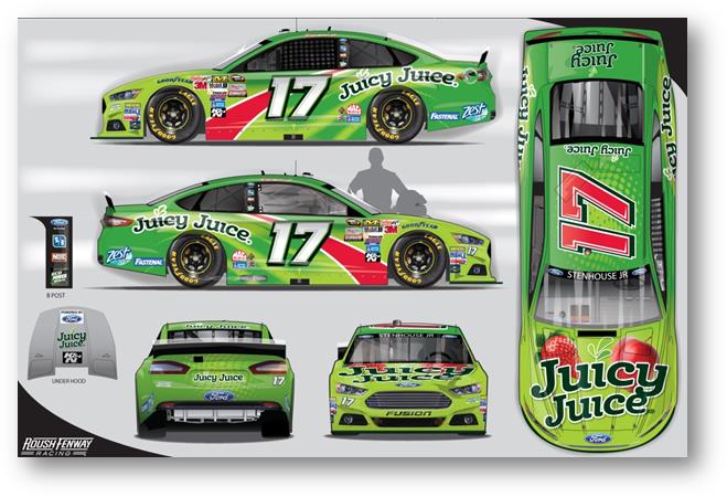 Stenhouse Jr. to Team with Juicy Juice at Charlotte October Race