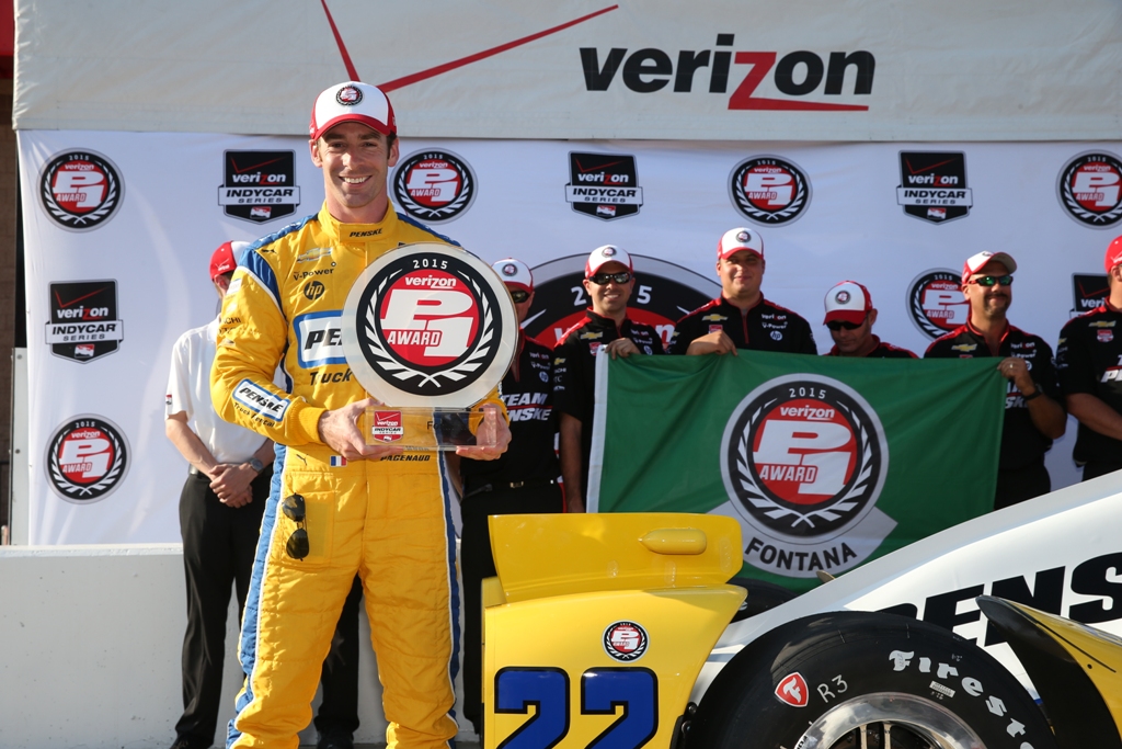 Simon Pagenaud Scores MAVTV 500 Pole at Auto Club Speedway
