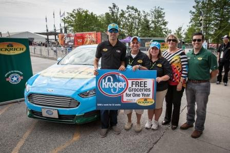 Eckrich and NASCAR Star Aric Almirola Give Military Family a New Car at Indy