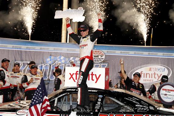 Keselowski Holds Off Jones and Busch for XFINITY Win at Kentucky