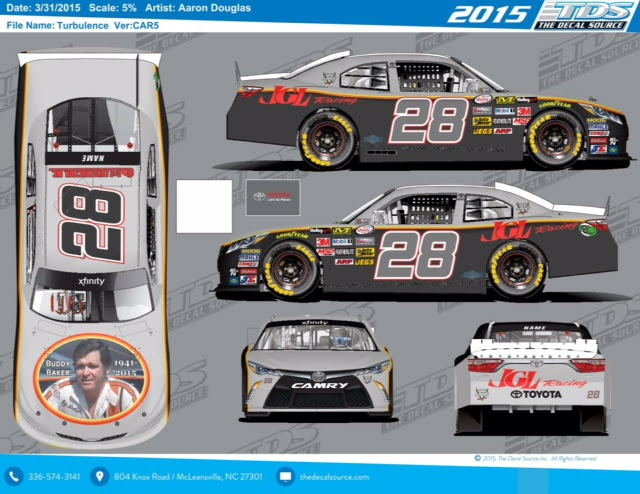 Yeley and JGL Racing To Feature No. 28 ”Gray Ghost” Throwback Scheme