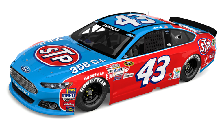 Almirola and No. 43 STP Team Throwback to 1972