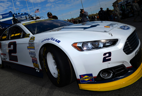 Keselowski Leads the Field in Second Practice at Kansas