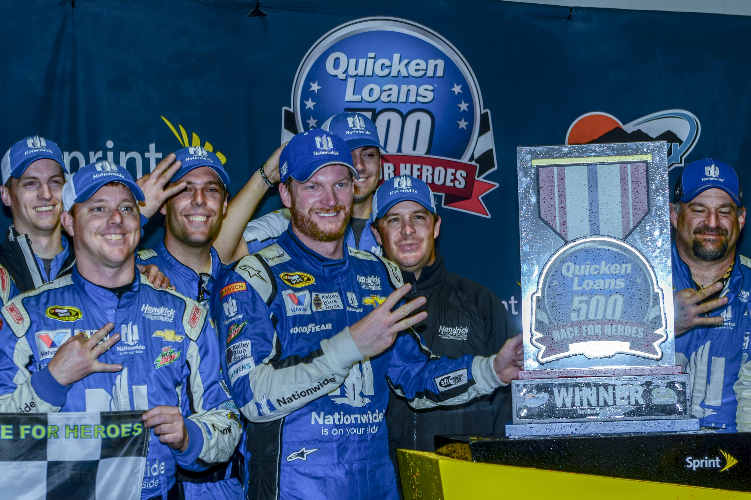 Dale Earnhardt Jr. Scores the Victory in the Wet at Phoenix