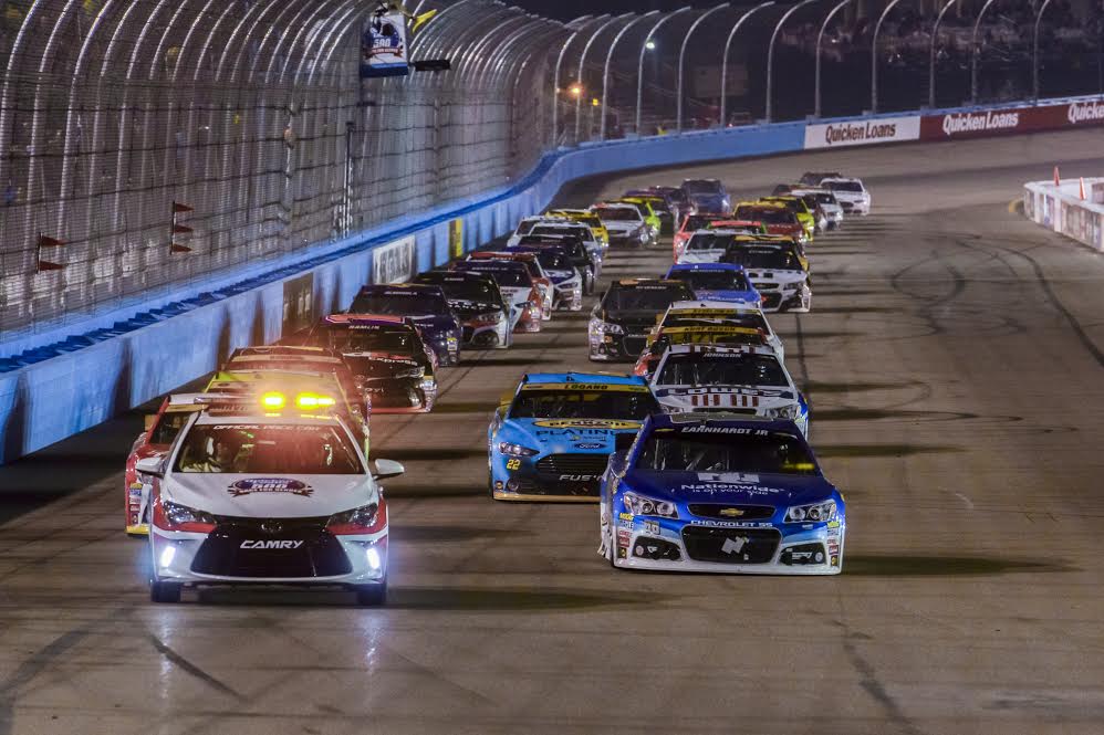 PIT STRATEGY AND WEATHER HELP EARNHARDT JR. WIN QUICKEN LOANS RACE FOR HEROES 500