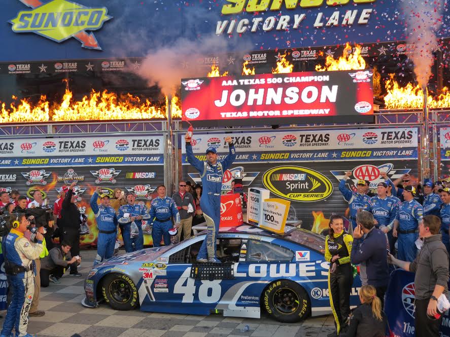 Jimmie Johnson Sweeps Texas Races, Denies Keselowski