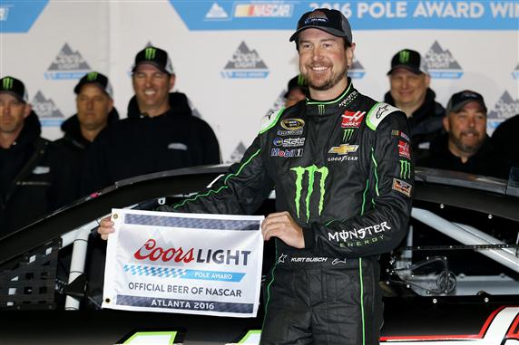Kurt Busch Wins Pole at Atlanta after Kyle Busch’s Time is Disallowed