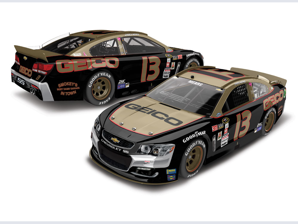 Germain Racing Unveils Smokey Yunick Black/Gold No. 13 GEICO Chevrolet SS for Darlington Raceway’s “Bojangles’ Southern 500”