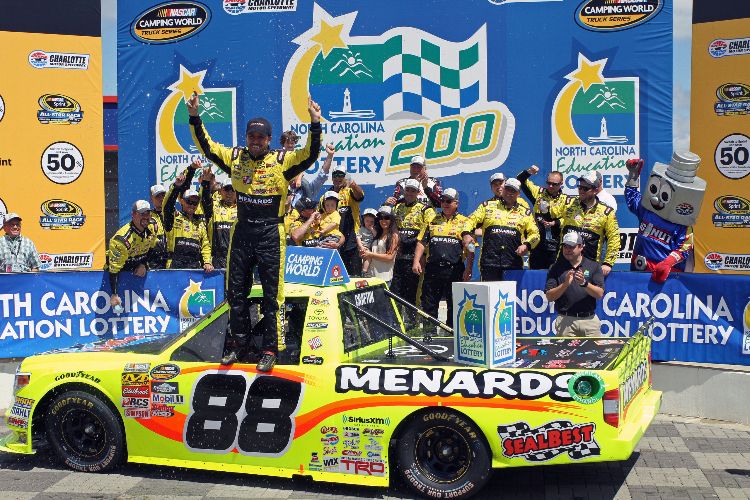 Matt Crafton Has Winning Lottery Ticket in Charlotte