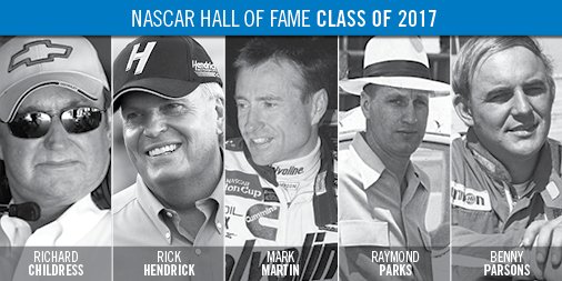 Five Legends Unveiled as 2017 NASCAR Hall Of Fame Class