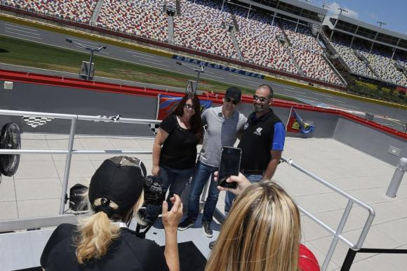 Jeff Gordon Takes Selfies with Fans, Previews Memorial Day Weekend at Charlotte Motor Speedway