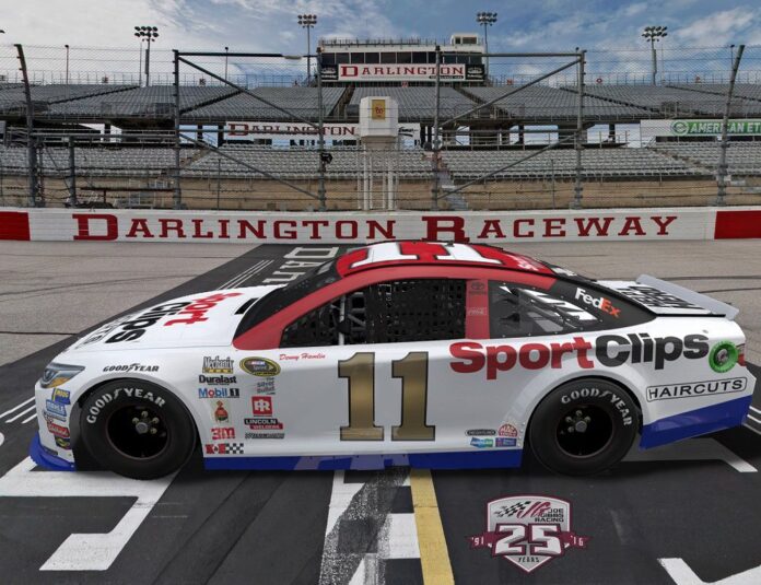 Denny Hamlin throwback paint scheme for Darlington 2016