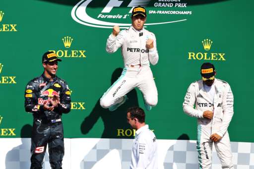 Rosberg wins eventful race in Belgium