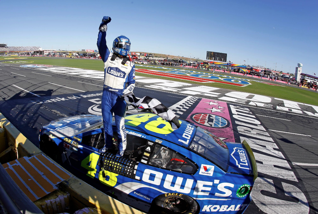 Johnson Adds to His Legacy, Wins Record Fourth Bank of America 500