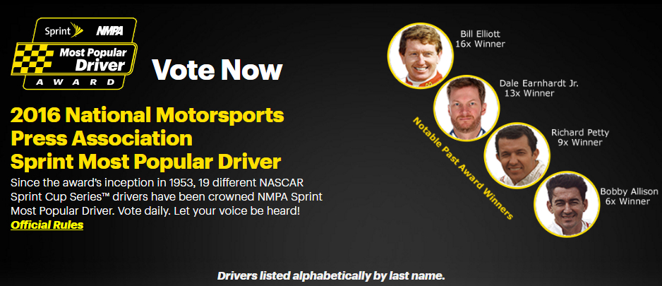 NMPA Sprint Most Popular Voting Enters Final Weeks