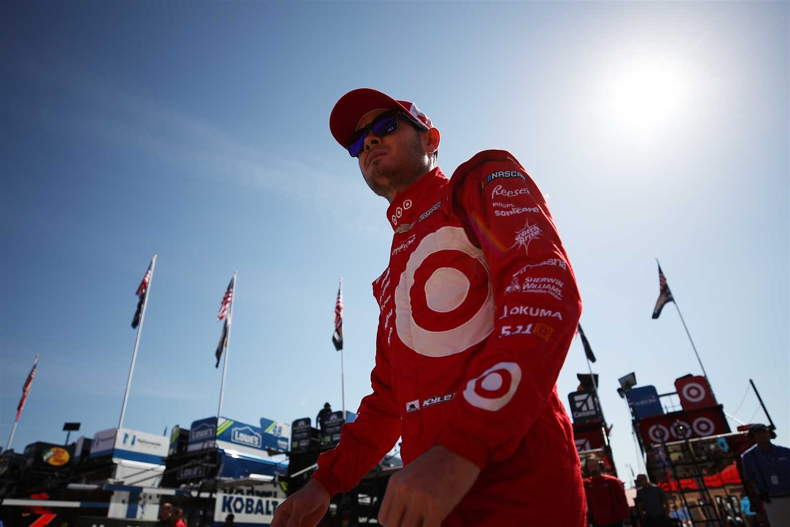 Larson Fastest in First Cup Practice