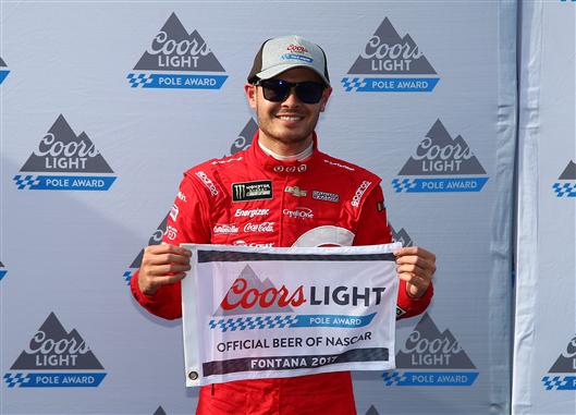 Larson Right at Home with Coors Light Pole at Auto Club