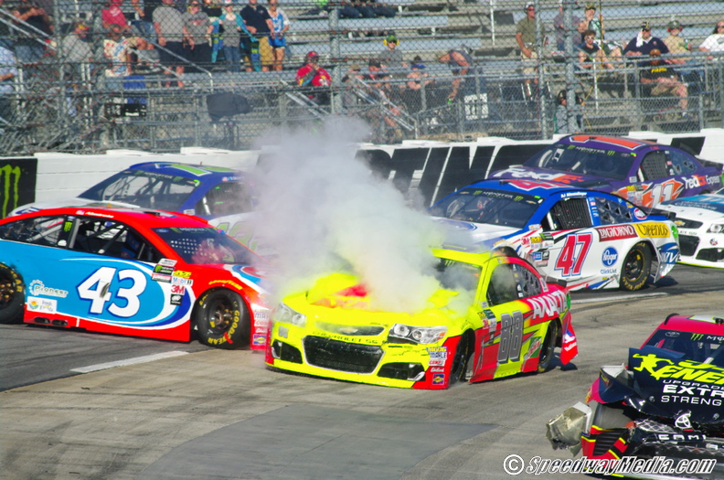 Martinsville Cup race filled with spins and carnage
