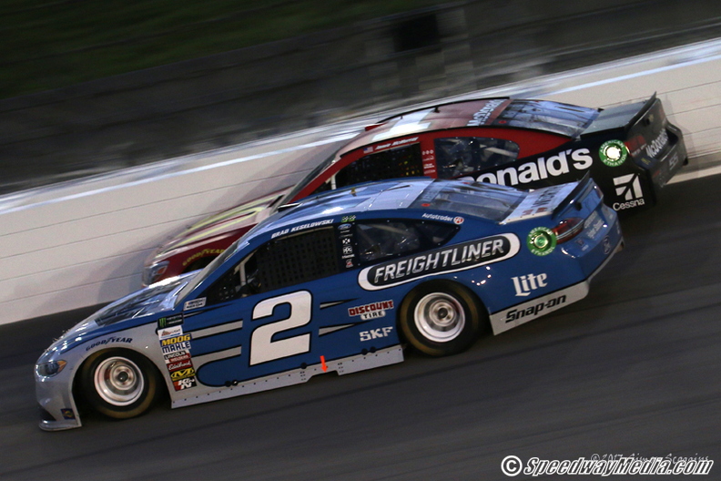 Keselowski Ends Up and Down Kansas Race with Runner-Up Finish