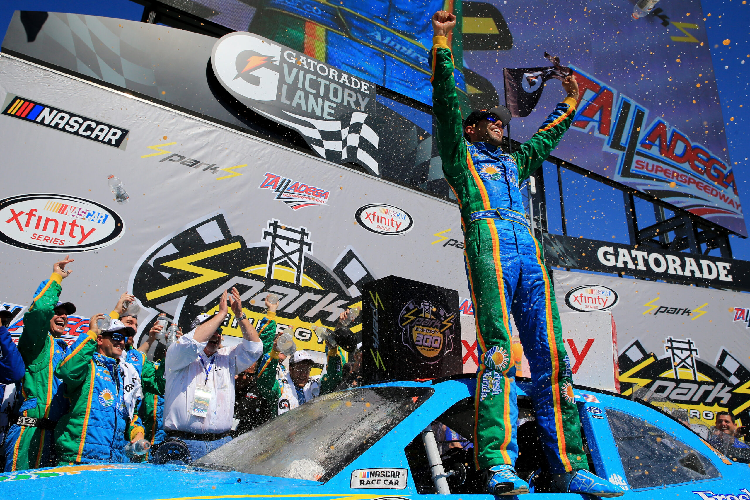 Almirola Wins Competitive XFINITY Race at Talladega