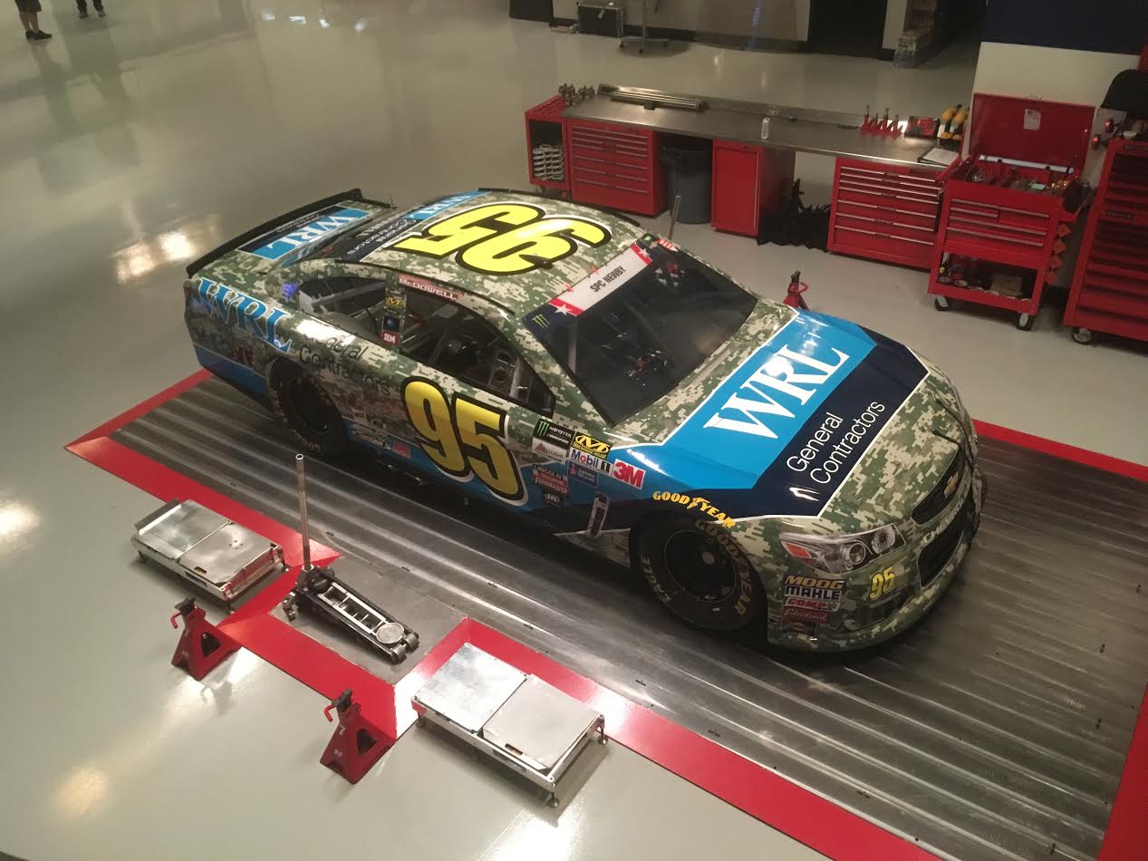 Leavine Family Racing And McDowell Honoring Fallen SPC Newby On Army Camouflaged Car