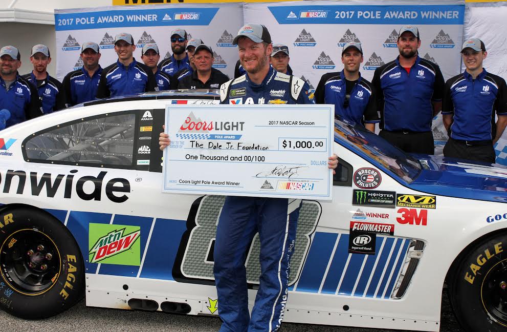Earnhardt Takes Pole Position at Daytona