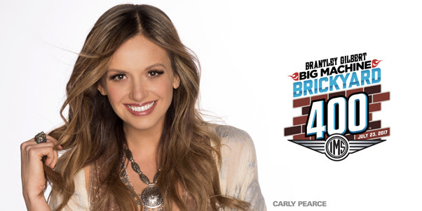 Carly Pearce To Sing National Anthem at Brantley Gilbert Big Machine Brickyard 400