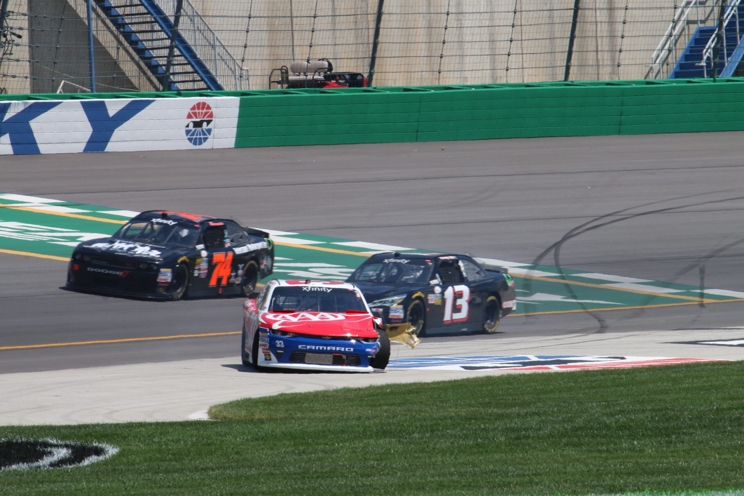 Multi-Car Melee Rocks Initial Start of XFINITY Kentucky Race