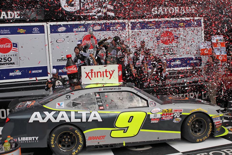 Byron Goes Back to Back in XFINITY at Daytona