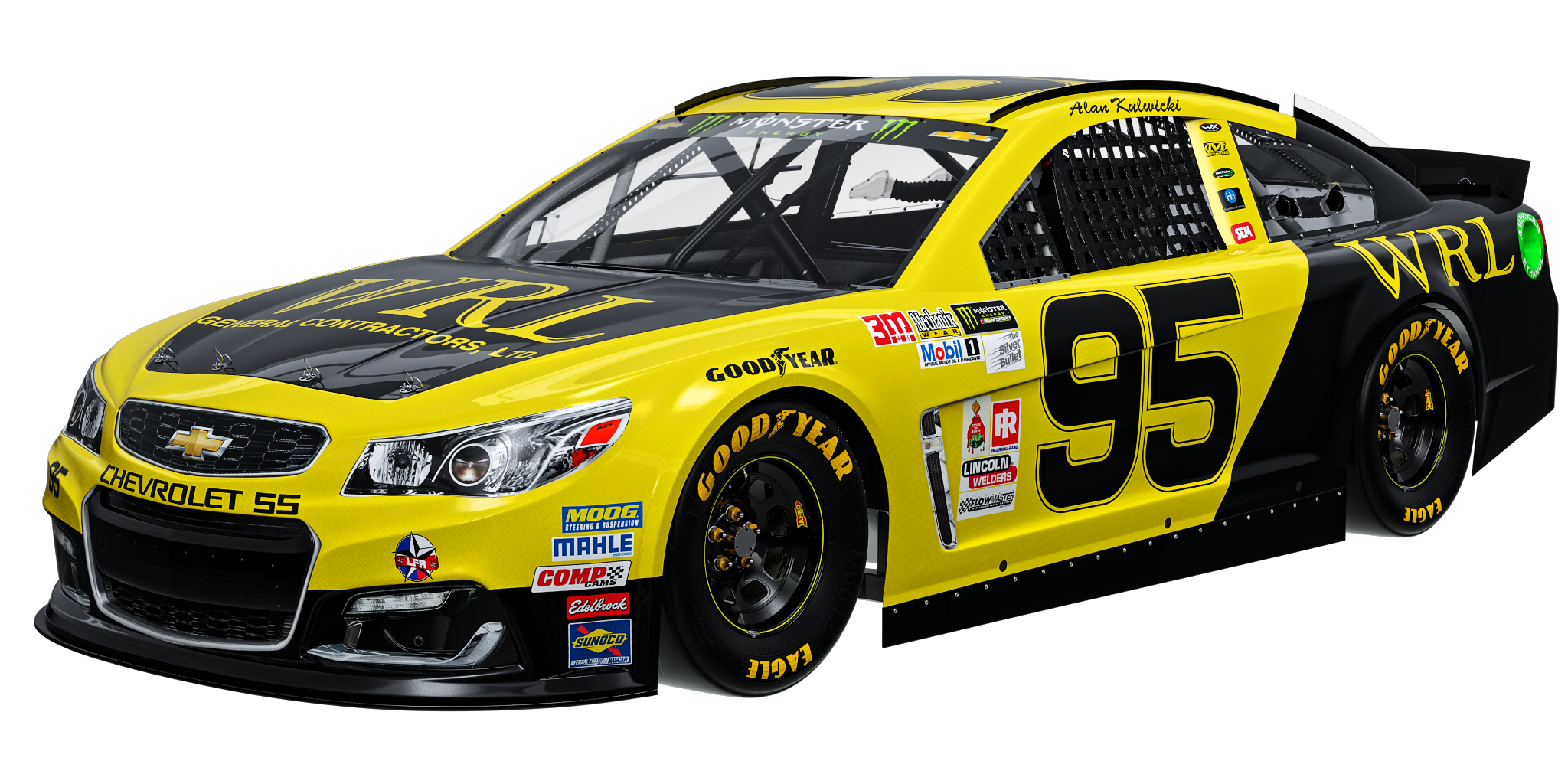 McDowell Honors The Late Alan Kulwicki With Darlington Throwback Scheme