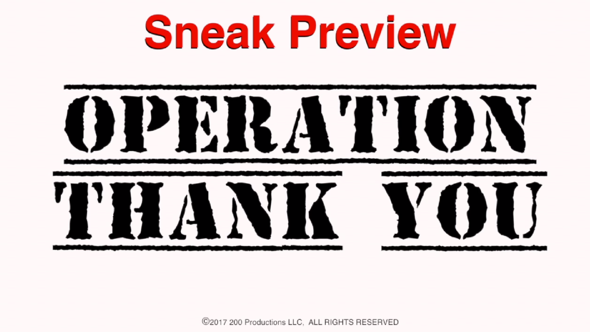 Xfinity Teams Launch Operation Thank You, TV Series