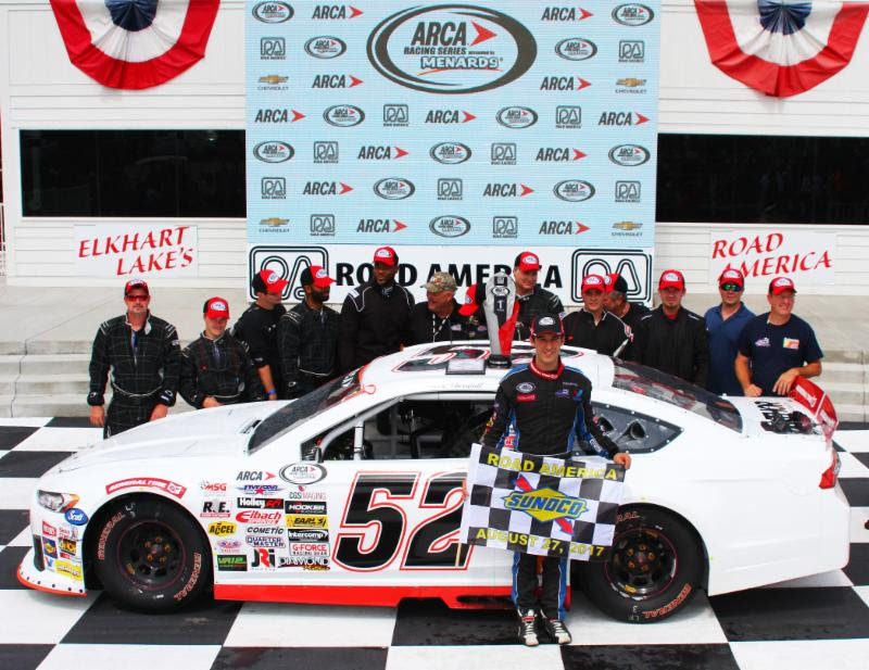 Austin Theriault wins ARCA thriller at Road America