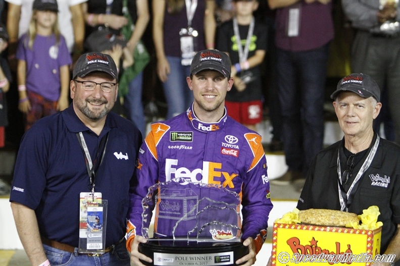 Denny Hamlin Captures Pole for Bank of America 500 at Charlotte