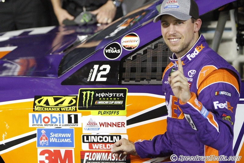 Hamlin Rockets to Bank of America 500 Pole on Bojangles’ Pole Night