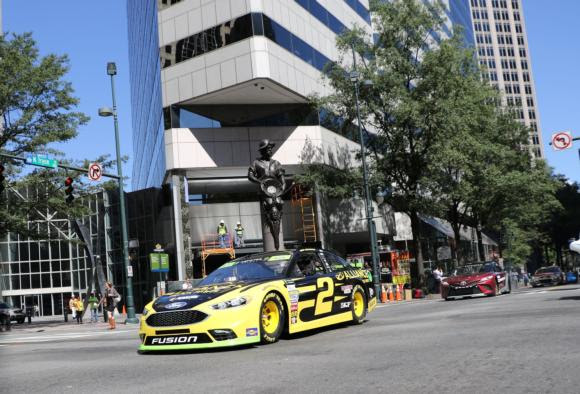 Keselowski Kicks off Bank of America 500 Race Week with ‘Laps around Uptown’ Parade