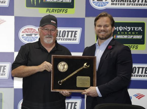 Charlotte Motor Speedway Presents Tony Eury Sr. with Smokey Yunick Award