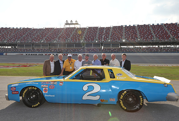 Dale Earnhardt Sr.’s No. 2 Chevrolet Monte Carlo Presented to Dale Earnhardt Jr. by Talladega Superspeedway & International Motorsports Hall of Fame During Appreci88ion Tour
