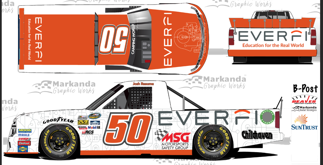 EVERFI Joins Beaver Motorsports as Talladega Primary Sponsor