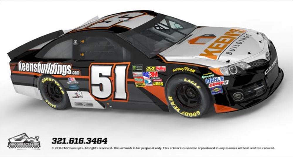 Keen’s Buildings returns to Rick Ware Racing for 2018 Cup season