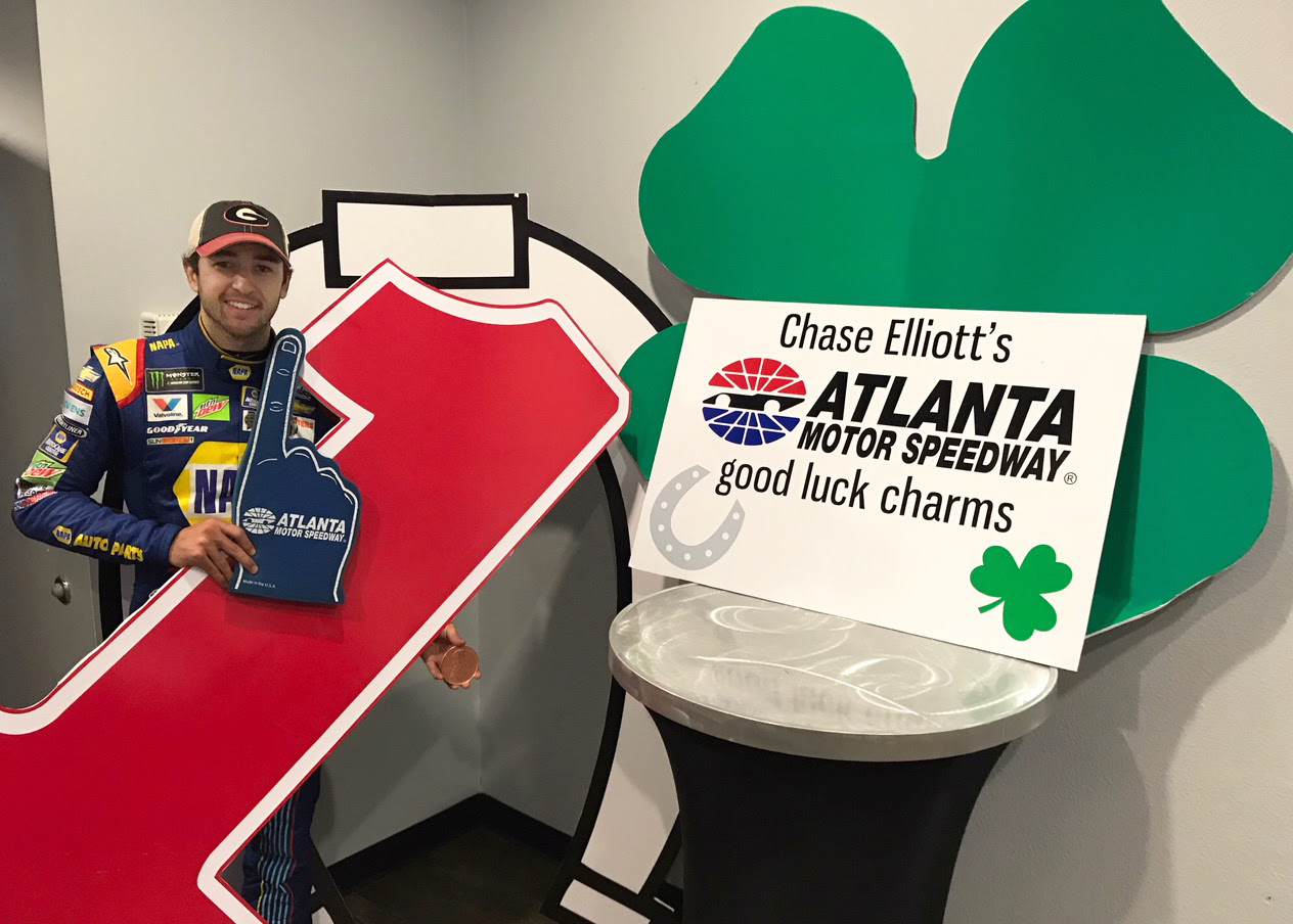 GOOD LUCK, CHASE: AMS SEEKING FANS’ GOOD-LUCK CHARMS AS GEORGIA NATIVE CHASE ELLIOTT EYES FIRST CUP-SERIES WIN