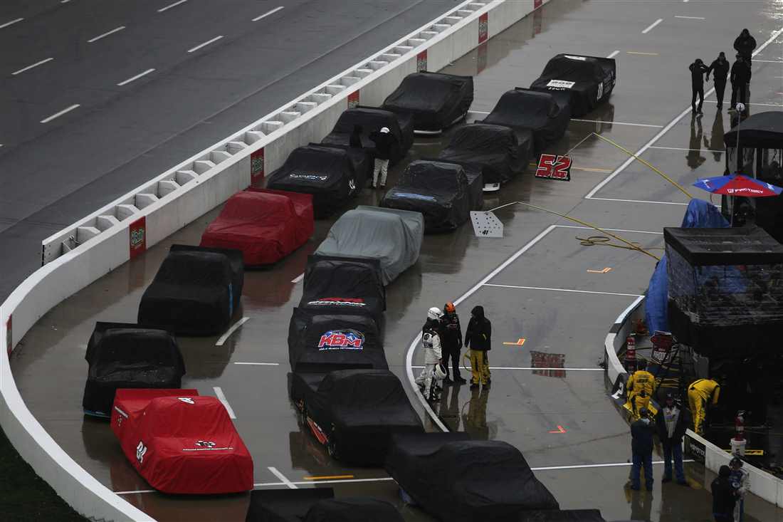 Wintery Mixture Postpones Truck Race, Nixes Cup Qualifying at Martinsville