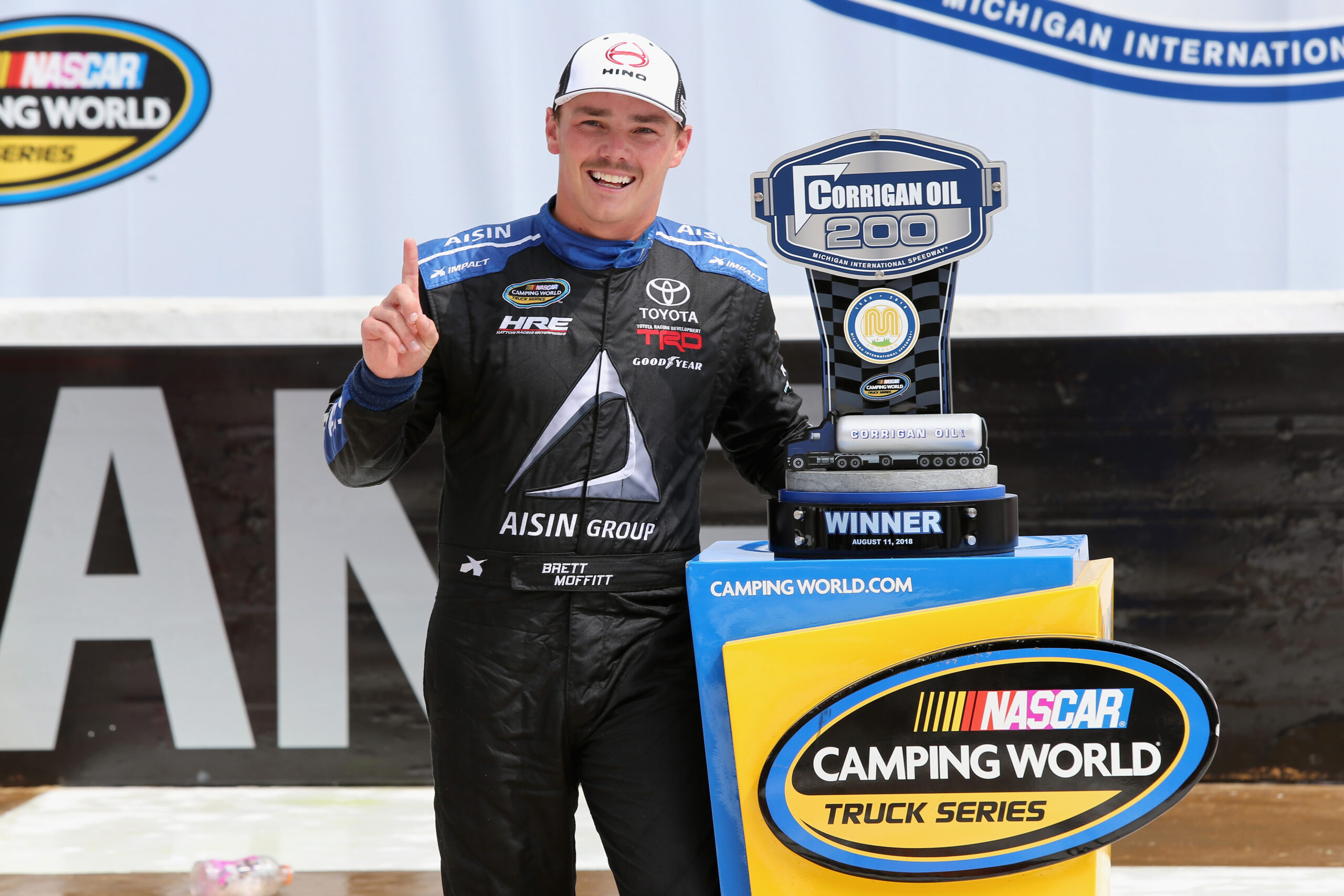 Brett Moffitt uses last lap pass to win the Corrigan Oil 200
