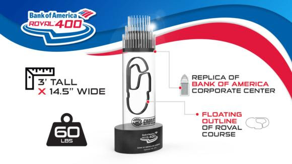 Charlotte Motor Speedway Reveals Stunning Bank of America ROVAL™ 400 Trophy