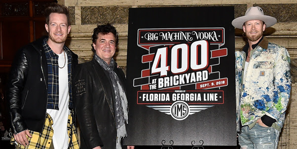 Florida Georgia Line To Power Big Machine Vodka 400 at the Brickyard: Race Namesake, Festival Headliner + Grand Marshal