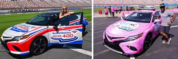 Sherry Pollex, DeAngelo Williams Named Honorary Pace Car Drivers For Bank of America ROVAL™ 400 Race Weekend