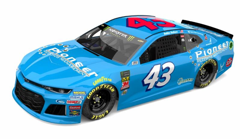 Pioneer Records Management to Sponsor Wallace Jr. and No. 43 Team at Martinsville with Iconic Scheme